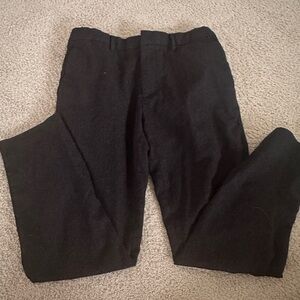 Men’s wool pants tapered fit dark gray